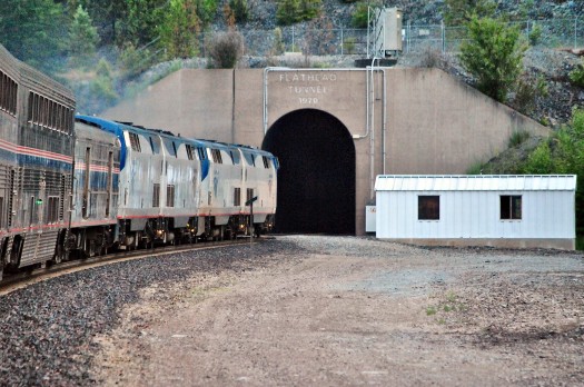 7 9 Empire Builder Entering Flathead tunnel from the west by Loco Steve CC BY 2 0
